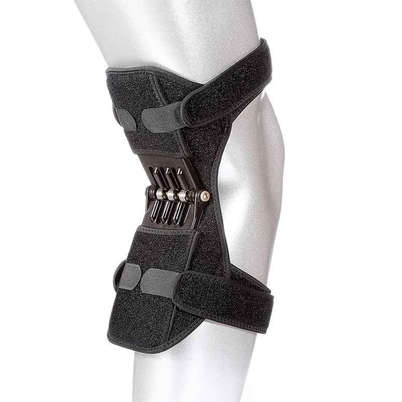 1PC Joint Support Knee Pad Non-slip Lift Pain Relief For Knee Power Spring Force Stabilizer Knee Booster Working Sports Elder