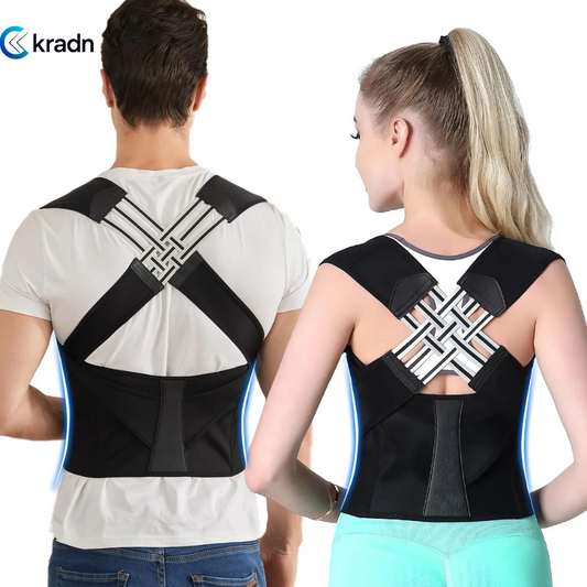 Back Brace Posture Corrector for Women and Men, Shoulder Straightener Adjustable Full Back Support Upper and Lower