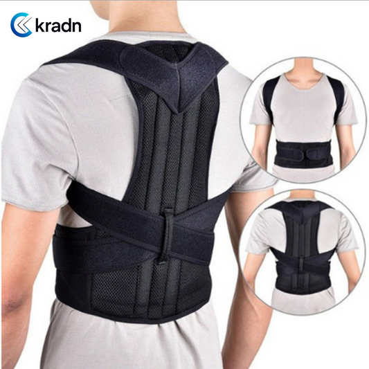 Reinforced Belt Lumbar Column Posture Corrector Vest  Adjustable Back Support Strap Shoulder Spine Brace Neck Stretcher Trainer