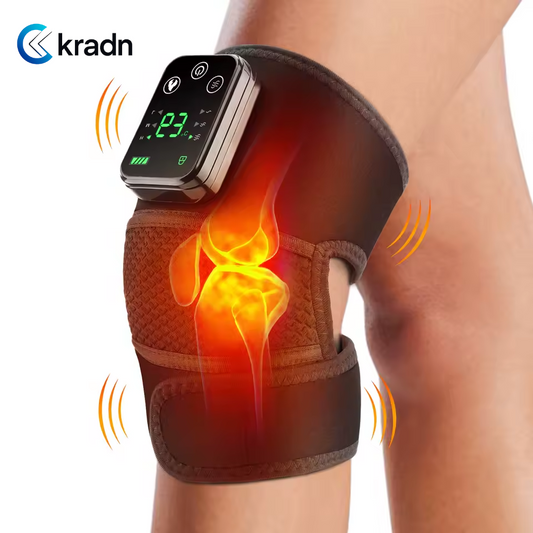 Electric Heating Shoulder Pad Vibration Massage Belt, 3 in 1, Thermal Brace for Knee Elbow Joint, Blood Circulation