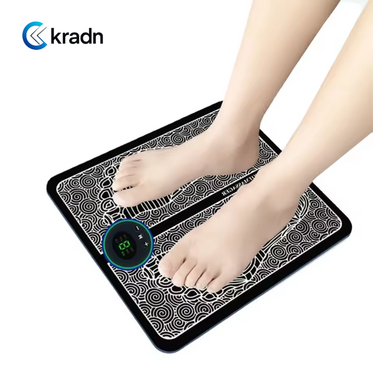 Foot Massage Pad Electric Sole Massage Tool USB Charging Convenient Fast Suitable for Home and Travel Black