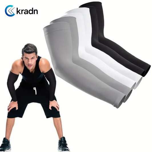 3 Pairs Unisex Sun Protection Arm Sleeves Breathable Cooling Arm Covers For Outdoor Activities Cycling Running Mountaineering