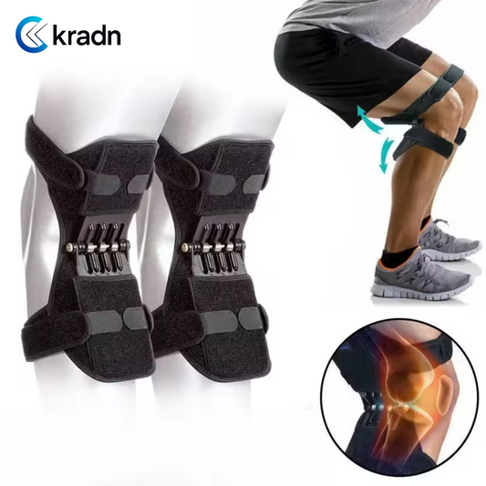 1PC Joint Support Knee Pad Non-slip Lift Pain Relief For Knee Power Spring Force Stabilizer Knee Booster Working Sports Elder